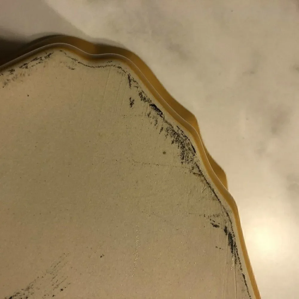 Stoneware by Grestel Scalloped Yellow Oval Baker Made in Portugal